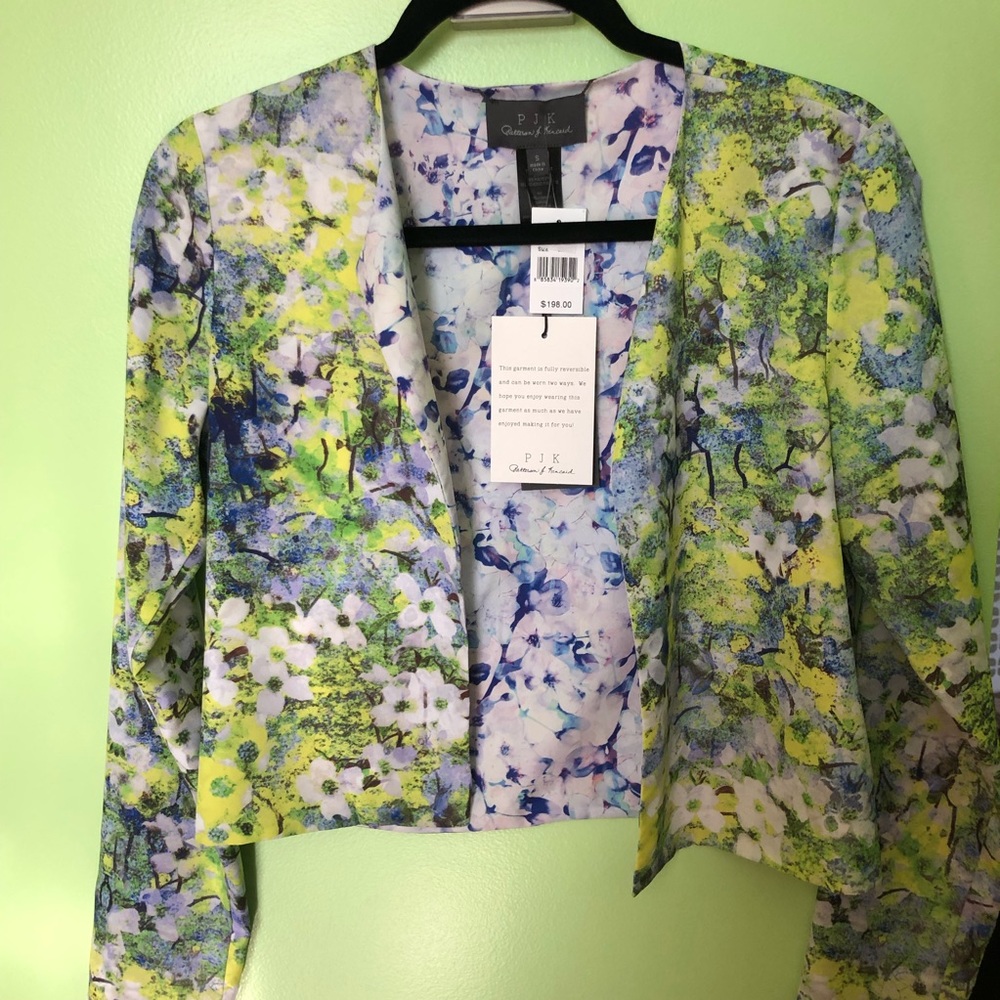 PJK Reversible Floral Cropped Jacket